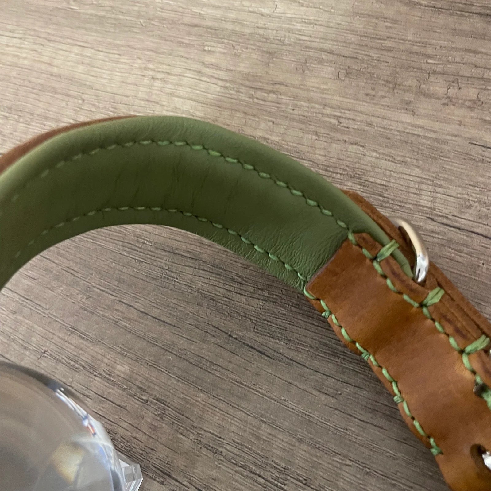 Coleira de couro e paracord | Bloom