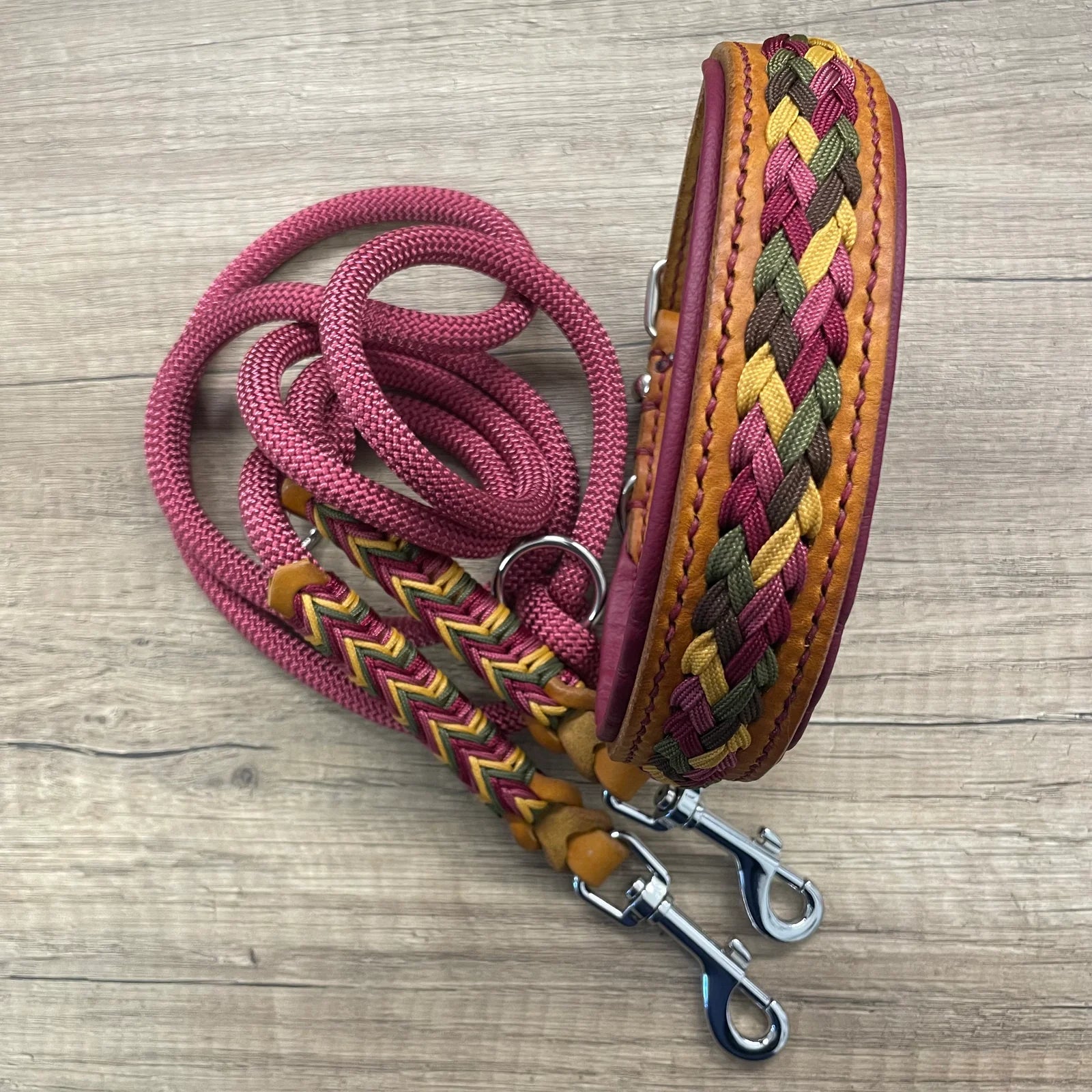 Guia de couro e corda premium | Grapes