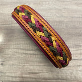 Coleira de couro e paracord | Grapes