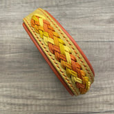 Coleira de couro e paracord | Verão