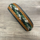 Coleira de couro e paracord | Dark Forest