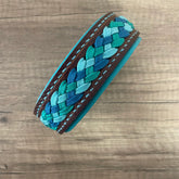 Coleira de couro e paracord | Cascata