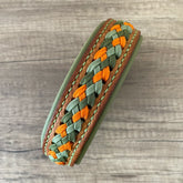 Coleira de couro e paracord | Frog