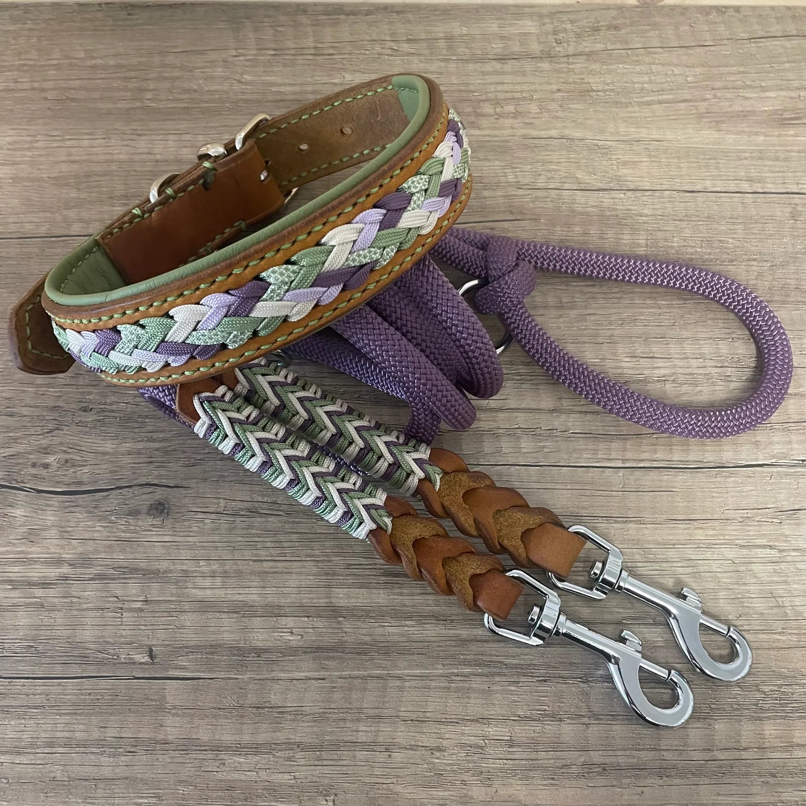 Guia de couro e corda premium | Gentle Flower