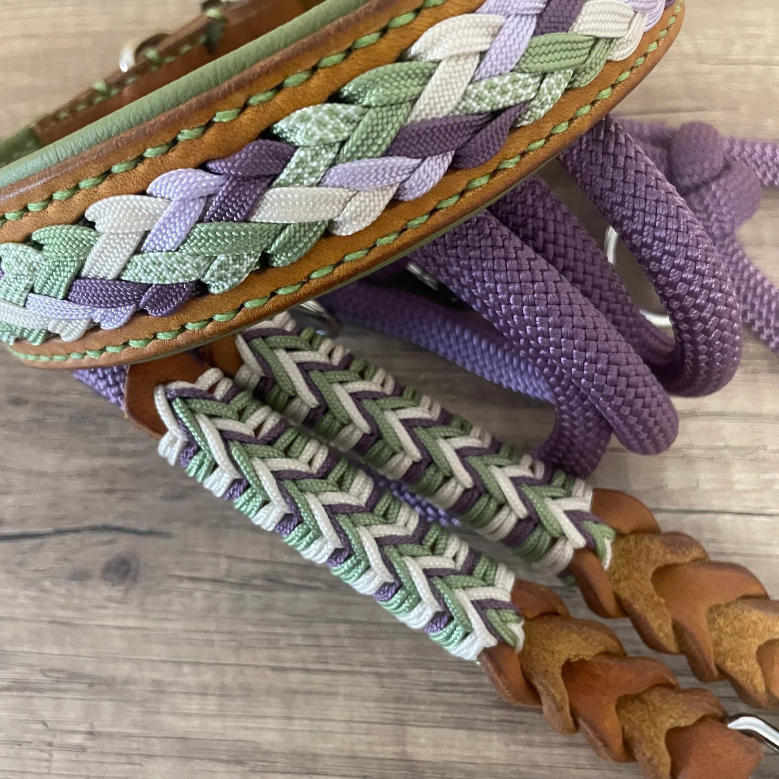 Guia de couro e corda premium | Gentle Flower