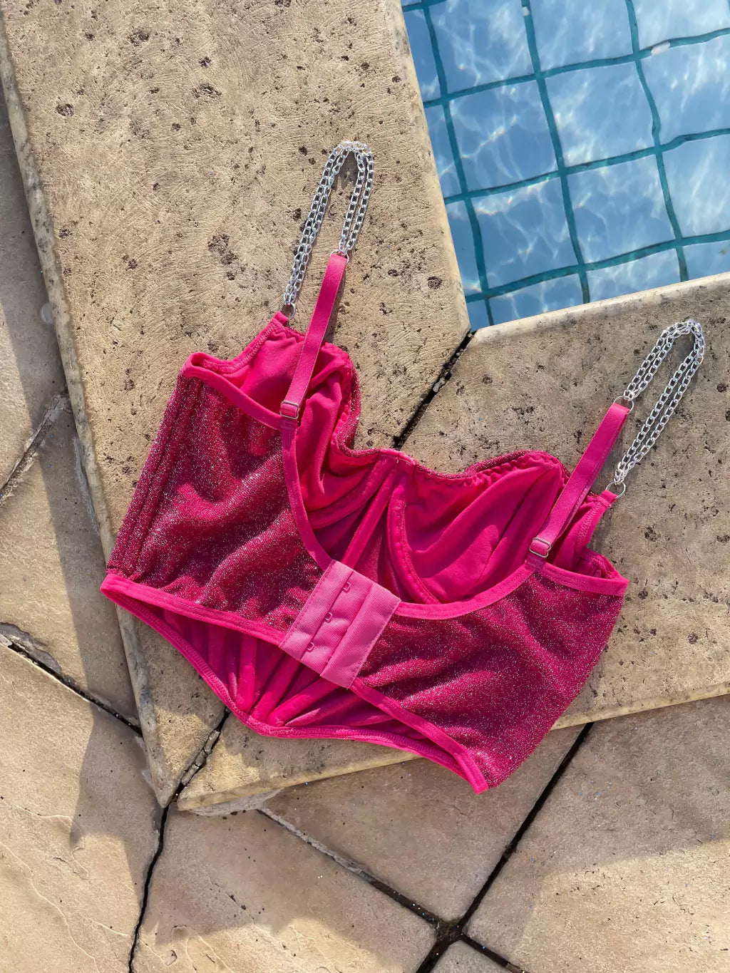 Corselet Glamour Rosa Pink