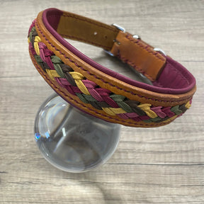 Coleira de couro e paracord | Grapes