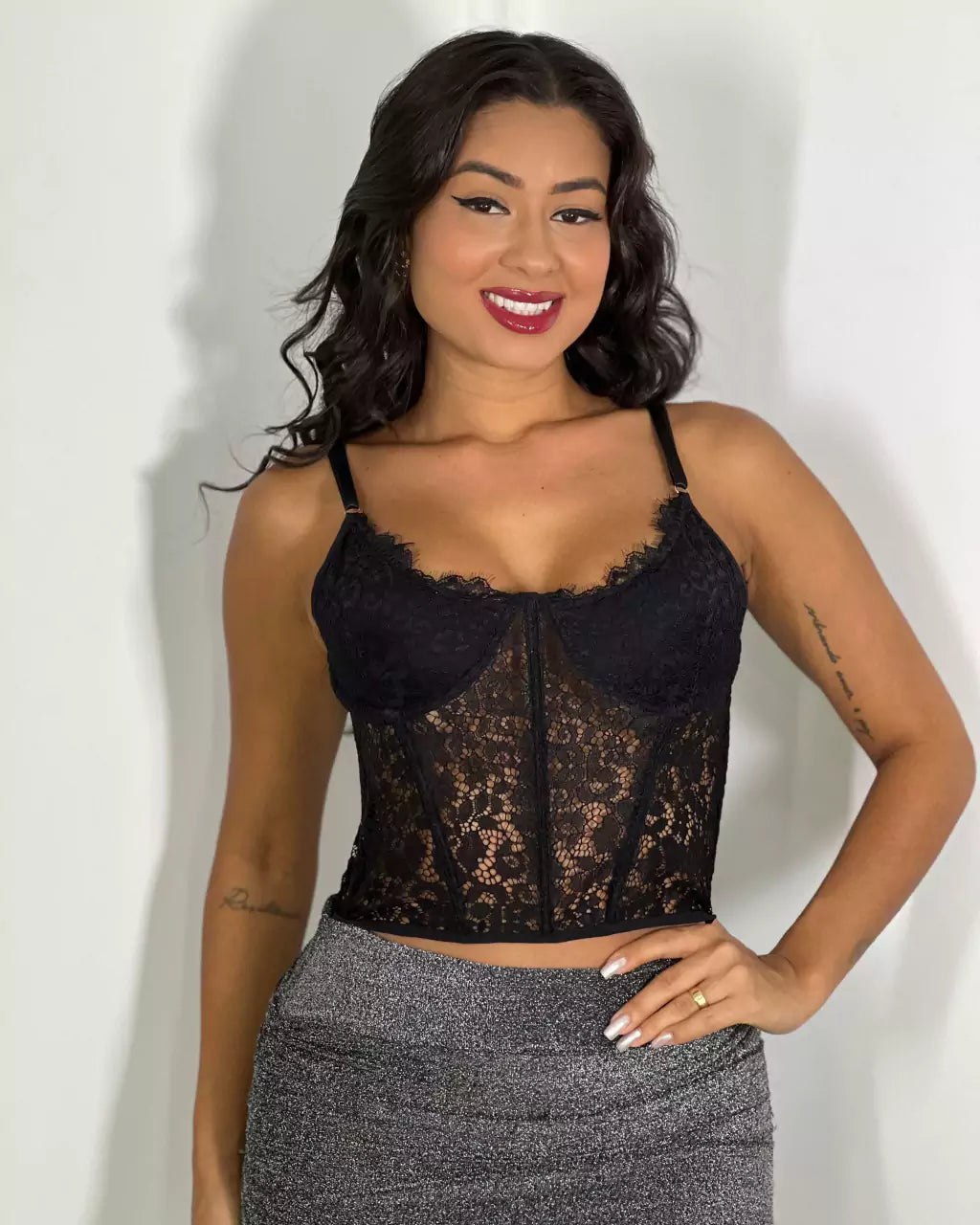 Corselet Alice Preto
